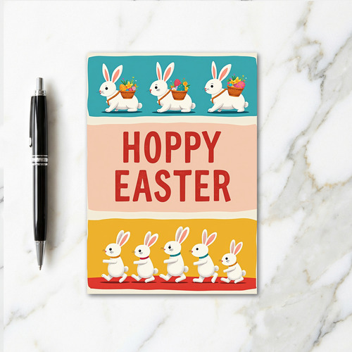 Hoppy Spring Animal Celebration Card