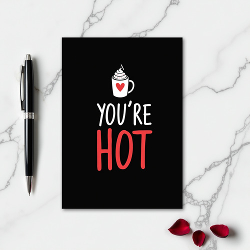 Hot Coffee Minimalist Card