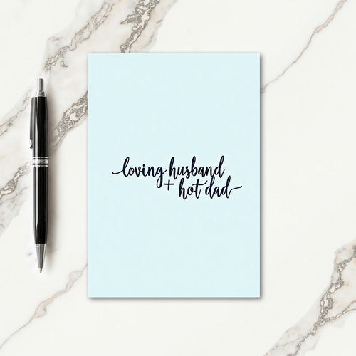 Hot Dad Indigo Fathers Day Card