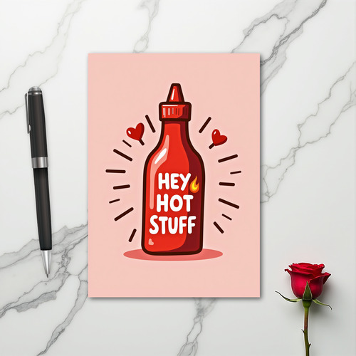 Hot Sauce Hey Hot Stuff Card