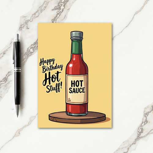 Hot Stuff Birthday Card