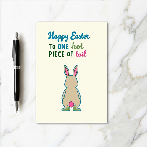 Hot Tail Happy Easter Greeting Card