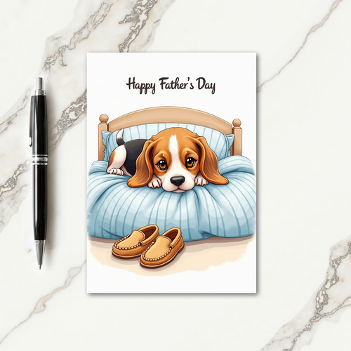 Hound Dog Fathers Day Card
