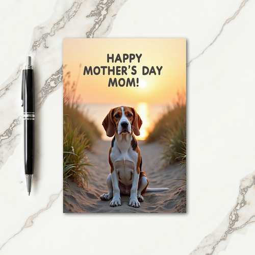 Hound Mothers Day Mom Scene Card