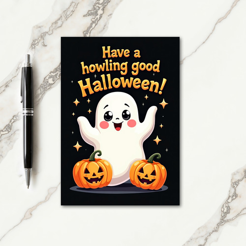 Howling Good Halloween Wishes Card