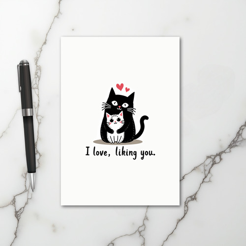Hugging Cats Love You Card