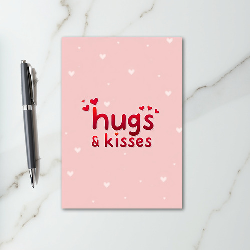 Hugs And Kisses Love Card