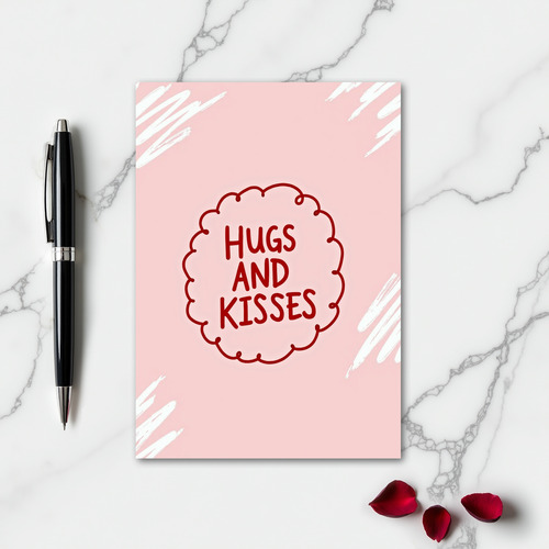 Hugs And Kisses Message Card