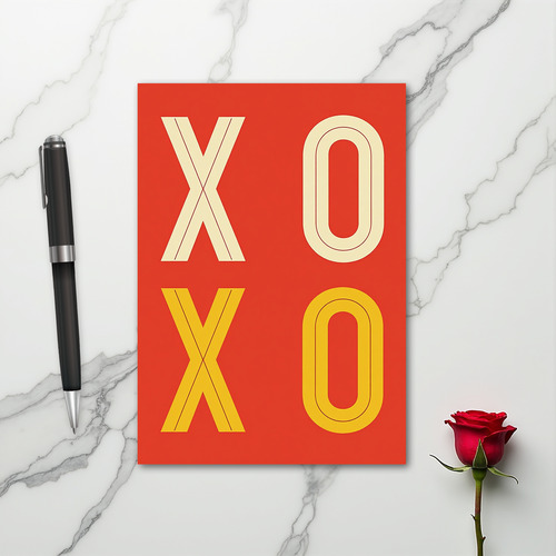 Hugs And Kisses Xoxo Love Card