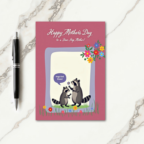 Hugs Kisses Mothers Day Art Card