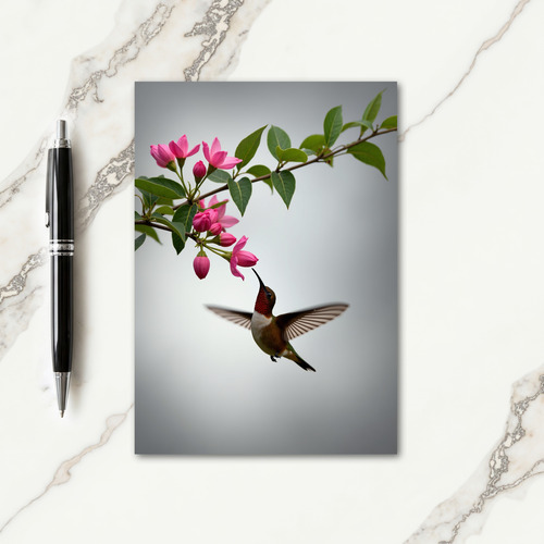 Hummingbird Floral Mothers Day Card