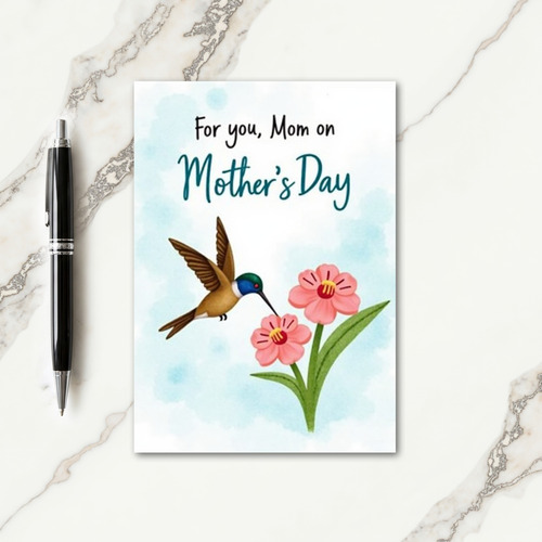 Hummingbird Mothers Day Art Card