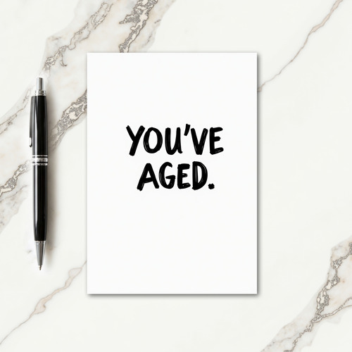 Humorous Brushstroke Birthday Card