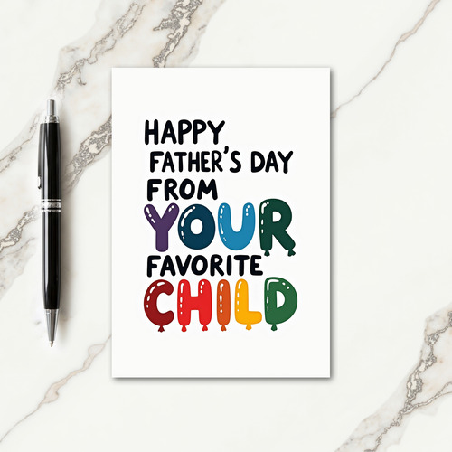 Humorous Fathers Day Design Card