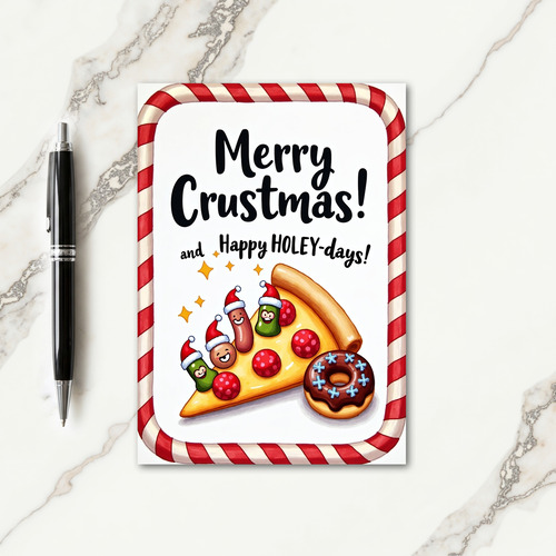 Humorous Feast Christmas Card
