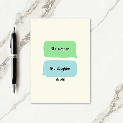 Humorous Mothers Day Gift Card