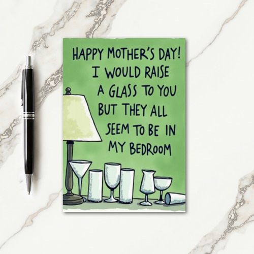 Humorous Mothers Day Toast Card
