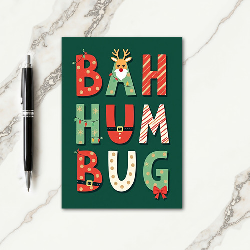 Humorous Bah Hum Bug Card