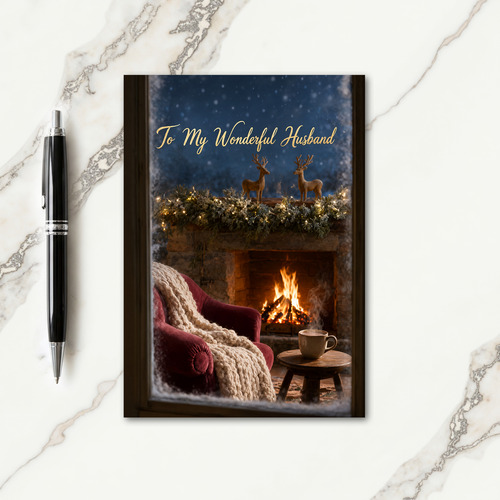 Husband Christmas Card