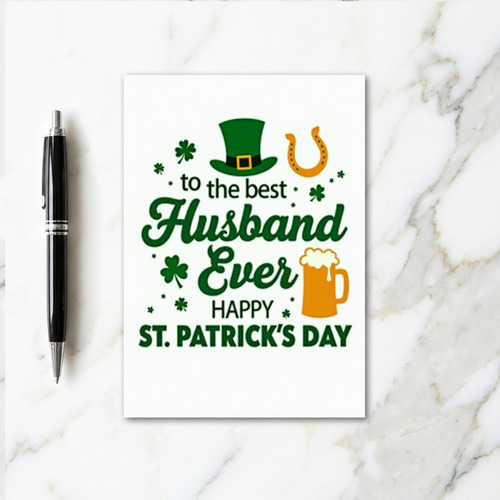 Husband Happy St Patricks Day Card
