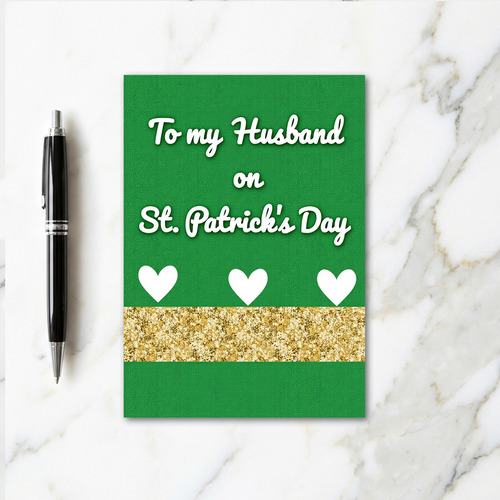 Husband St Patricks Day Card
