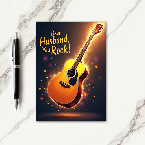 Husband You Rock Fathers Day Card