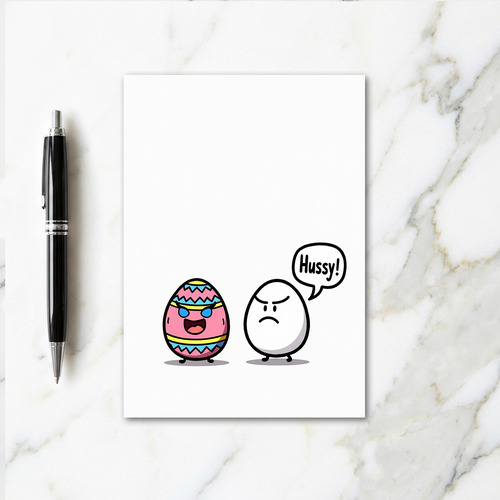 Hussy Funny Art Card