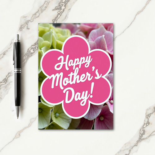 Hydrangea Mothers Day Card
