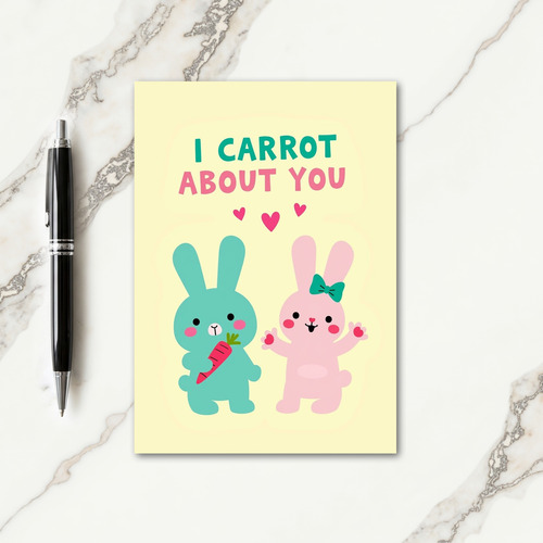 I Carrot About You Partner Card