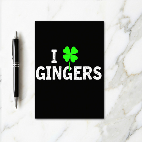 I Gingers Clover Card