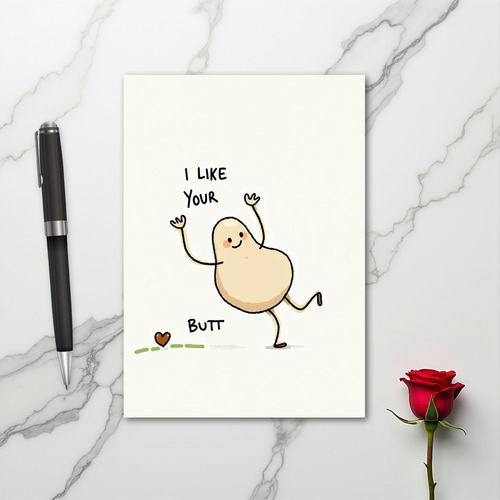 I Like Your Butt Funny Love Card