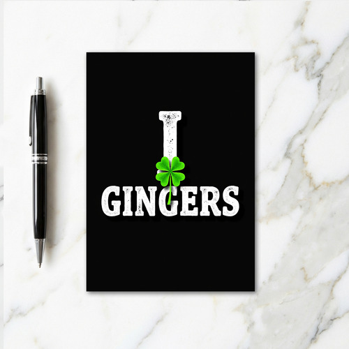 I Love Gingers Lucky Card
