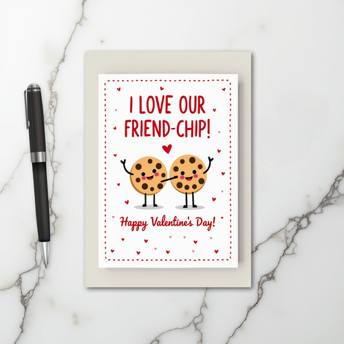 I Love Our Friend Chip Valentine Card