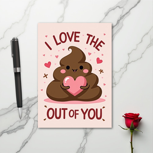 I Love The Poop Out Of You Card