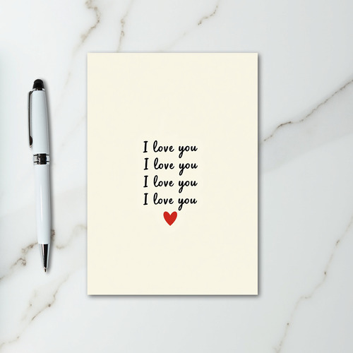 I Love You Always Heart Card