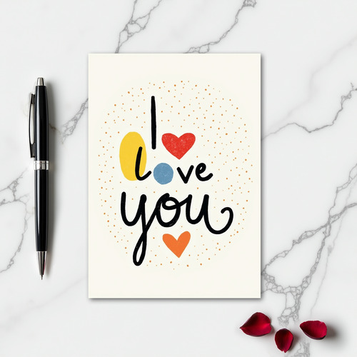 I Love You Art Expression Card