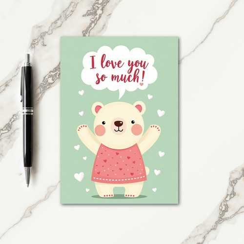 I Love You Bear Hugs Card