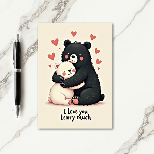 I Love You Bearry Much Card