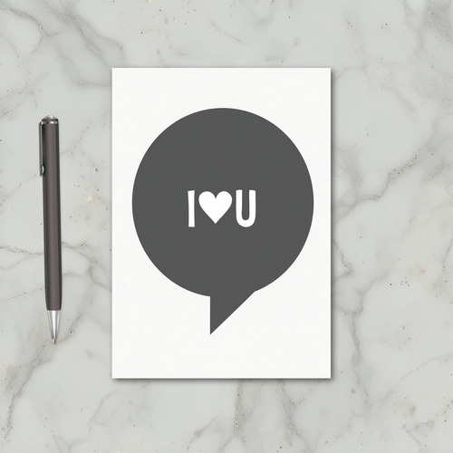 I Love You Bubble Card