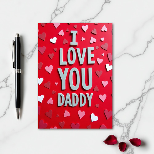 I Love You Daddy Simple Card