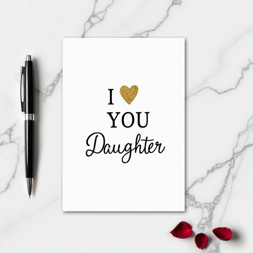 I Love You Daughter Best Card