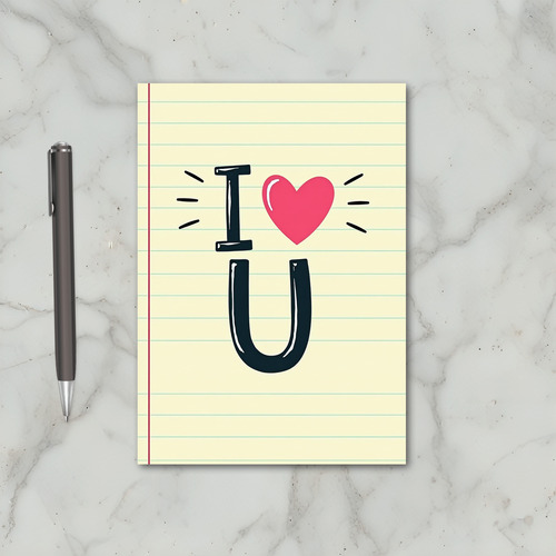 I Love You Doodle Card