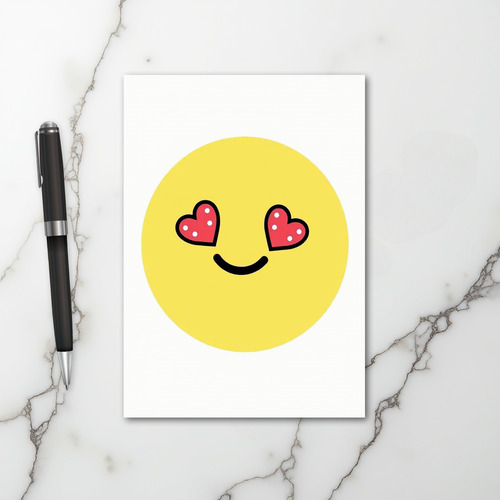 I Love You Emoji Hearts Card