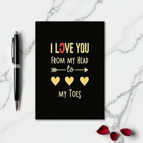 I Love You Head To Toes Card