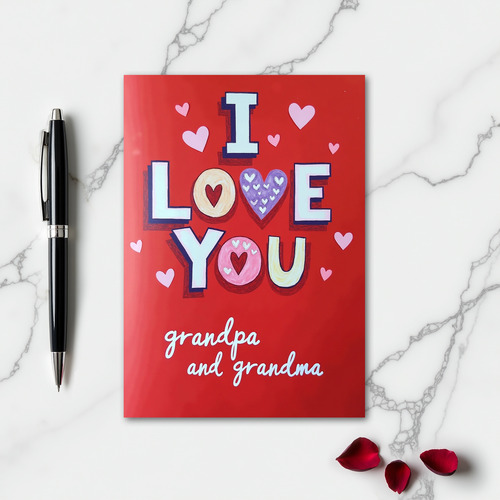 I Love You Heartfelt Grandpa Card