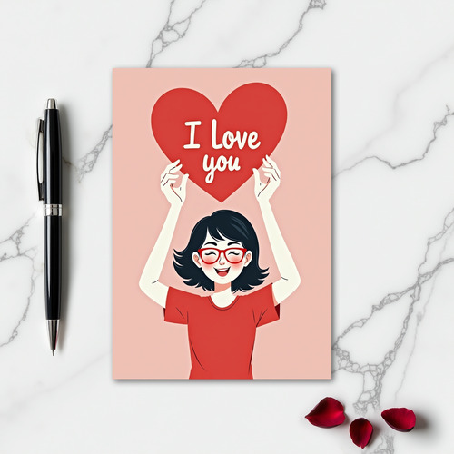 I Love You Heartfelt Joy Card
