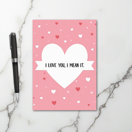 I Love You Hearts Card