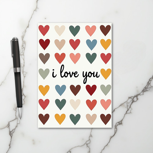 I Love You Hearts Greeting Card