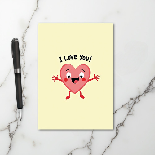 I Love You Hug Heart Card