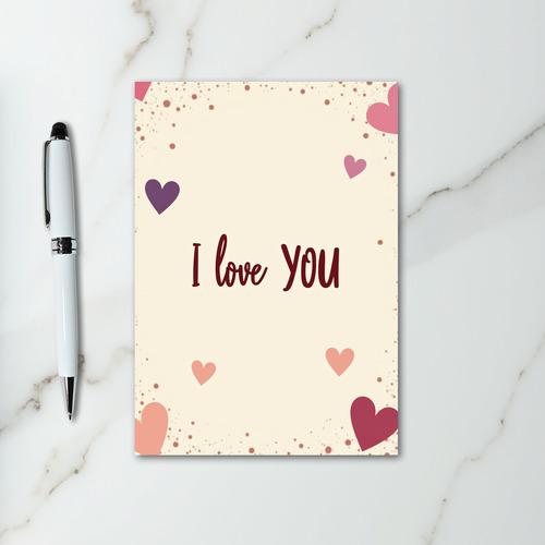 I Love You Love Heart Card